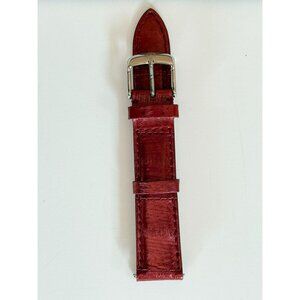 18MM Red Genuine Snake Michele Watch Strap